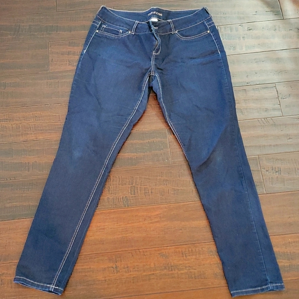 Drak wash skinny jeans
